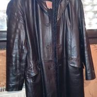 Cappotto e giaccone in pelle nero, Taglia 50