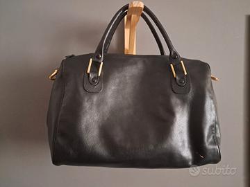 borsa bauletto i ecopelle nera