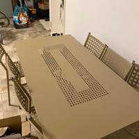 Tavolo + 6 sedie da giardino da esterno/ interno