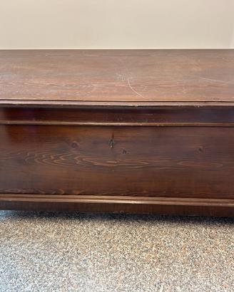 Antica Cassapanca in legno di Noce - Epoca '800