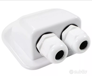 Scatola Doppia Passacavo Tetto Camper Ps per Tetto