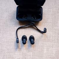 Auricolari cuffie bluetooth senza fili colore nero