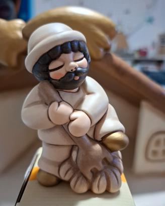 Presepe Thun uomo forcone e fieno