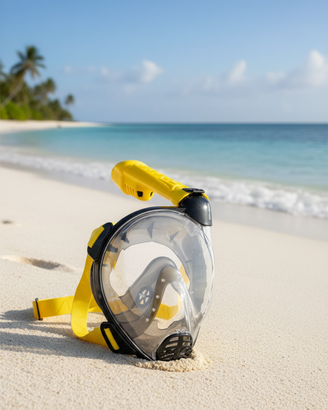 Maschera Snorkeling Integrale CRESSI Giallo S/L