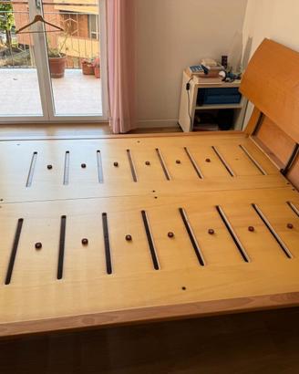 Letto FLOU Vanja in legno di Vico Magistretti