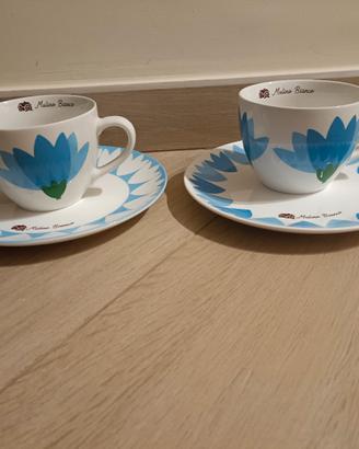 tazze e piattini Fiordaliso di Mulino Bianco,