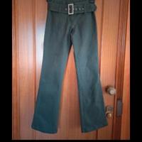 Pantaloni Shell taglia S cotone verde oliva