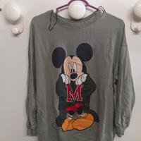 felpa leggera topolino disney