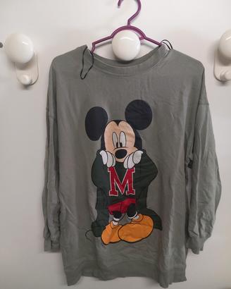 felpa leggera topolino disney