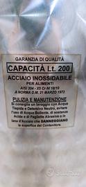 Serbatoio acciaio inox per alimenti