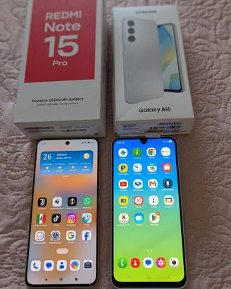 Redmi note 15 Pro 4G Samsung a16 