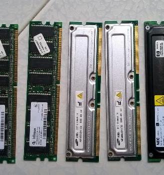 Schede Ram varie DDR e RIMM