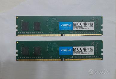 RAM DDR4 16gb (2x8gb) 2666MHZ CRUCIAL