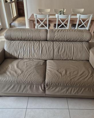 divano in pelle 192 x96 altezza 90