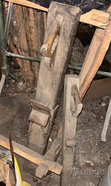 Coppia di pialle a mano da falegname antiche