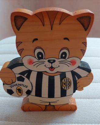 tigrotto portapenne in legno tifoso juventino 