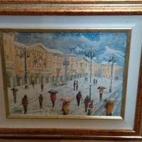 GIANFRANCO STOFLER NEVICATA IN PIAZZA CHANOUX