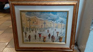 GIANFRANCO STOFLER NEVICATA IN PIAZZA CHANOUX