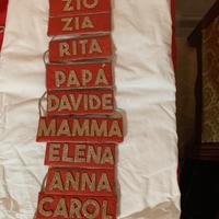 Nomi realizzati a mano, fai da te