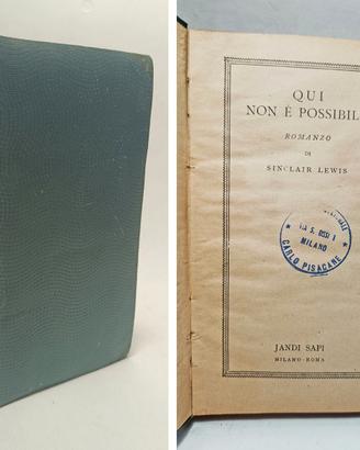QUI NON E' POSSIBILE - LEWIS SINCLAIR 1944