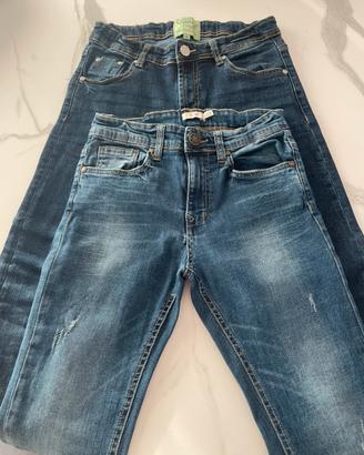 Lotto 2 Jeans Ragazzo 12 Anni Slim Fit