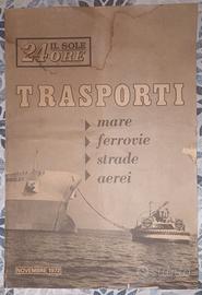 Trasporti, rivista allegata a Sole 24 ore del 1972