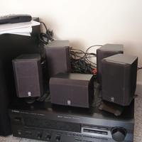 Home cinema 5 speaker più subwoofer e amplificato