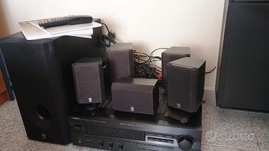 Home cinema 5 speaker più subwoofer e amplificato