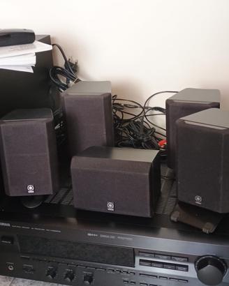 Home cinema 5 speaker più subwoofer e amplificato
