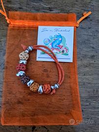 Bracciale donna con perle di ceramica greca