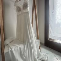 Abito da sposa boho chic, taglia 42/44