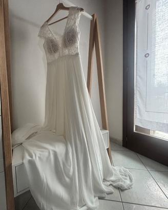 Abito da sposa boho chic, taglia 42/44
