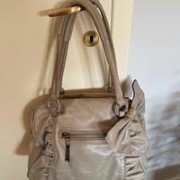 Borsa in pelle Sportmax grigio chiaro