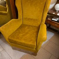 Poltrona vintage verde oliva