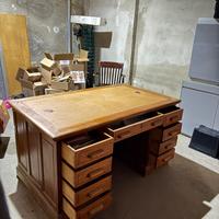 Scrivania vintage in legno massello- Artigianale