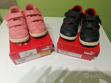 2 Puma scarpe 25 rosa- 26 blu originali