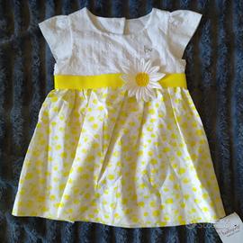Vestito BabyVip Sangallo e Fiori -6m (68cm) -nuovo