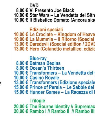 DVD/DVD Blue-ray Edizioni speciali e Trilogie