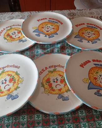 6 piatti da pizza 