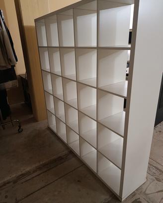 scaffale libreria bianca Ikea Kallax 