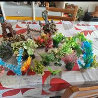 accessori decorazioni per acquario 