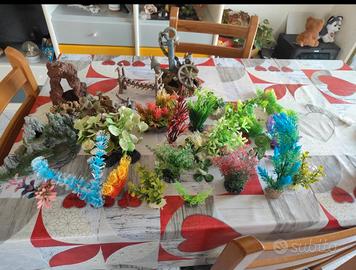 accessori decorazioni per acquario 