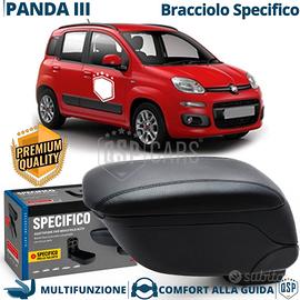 Bracciolo Per Fiat Panda 3 SPECIFICO in PELLE-PU