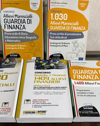 Kit Concorsi Guardia di Finanza - Come Nuovi