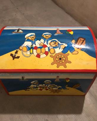 Box portagiochi in legno - Misura Piccola