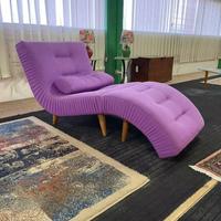 Sdraio viola in tessuto S 2703
