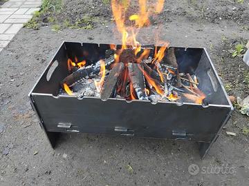 Barbecue - griglia portatile , smontabile .