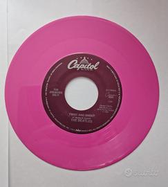 Disco 45 giri vinile rosa the Beatles 