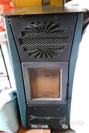  stufa pellet 8kw con  tubi