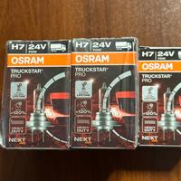 5 lampadine nuove osram h7 24 volt 70w